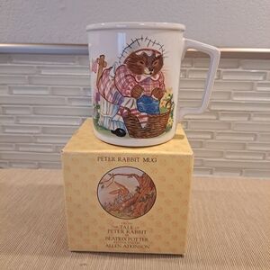 The Tale Of Peter Rabbit Ceramic Mug Sigma Allen Atkinson Beatrix Potter 1983